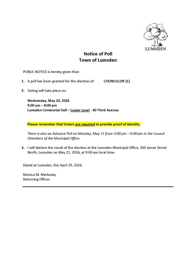 Notice of Poll